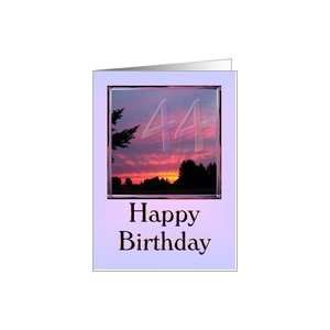  44th Birthday Amazing Pink Sunset Card Toys & Games