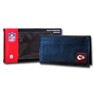Kansas City Chiefs Executive Leather Checkbook Cover in a Box   NFL 