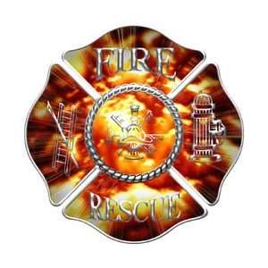  Fire/Rescue Decal with Explosion   12 h   View Thru 