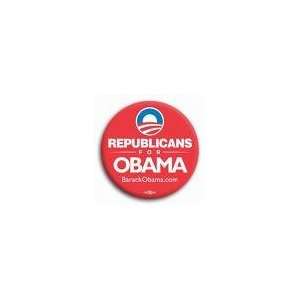  Barack Obama Official Republicans for Obama Pin   Button 