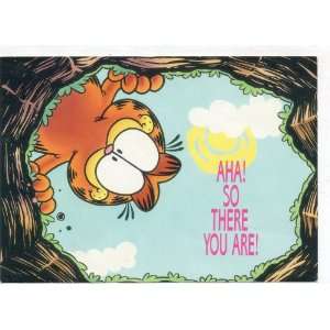 Post Card Garfield Advertising Ephemeral AHA SO THERE 