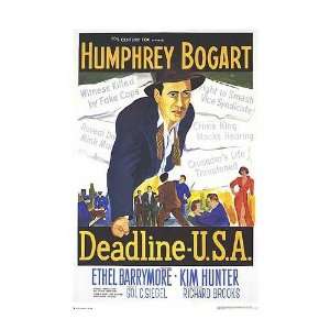  Deadline U.S.A. Movie Poster, 26 x 37.75 (1952)
