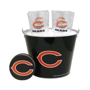  Chicago Bears Pint and Beer Bucket Set  Chicago Bears 