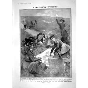   1908 GROUSE SHOOTING HUNTING REDCAR TERRITORIAL CAMP