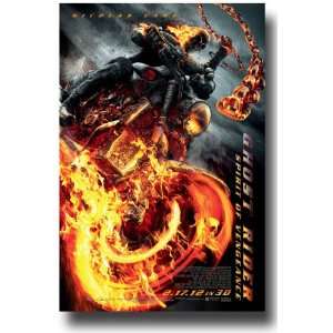 Ghost Rider 2 Poster   Spirit Of Vengence   2012 Movie Promo Flyer 