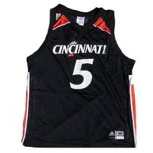  Cincinnati Bearcats Black #5 NCAA Screen Printed Mesh 