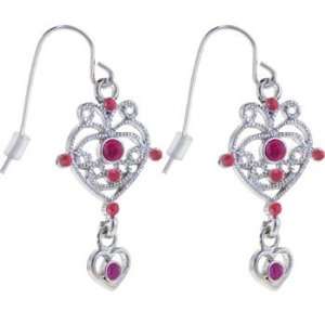  Passionate Pink Ecelctic Heart Earrings Jewelry