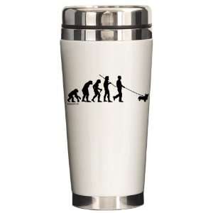   Corgi Evolution Funny Ceramic Travel Mug by  