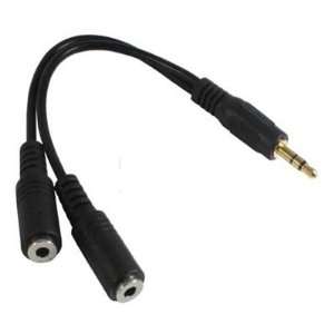   5mm Male to 2 X 2.5mm Female Earphone Audio Adapter Cable