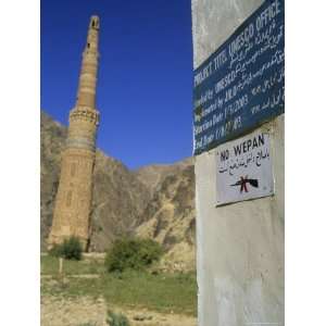  The 65 Metre Tall Minaret of Jam, in Around 1190, Unesco 