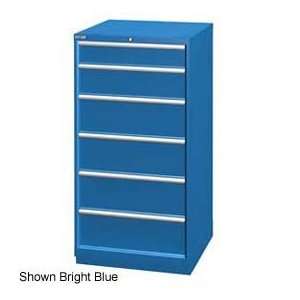   28 1/4W Cabinet, 6 Drawer, 37 Compart   Classic Blue, Master Keyed