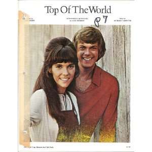  Sheet Music Top Of The World The Carpenters 206 