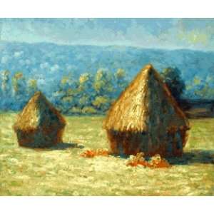  Claude Monet Grain Stacks, End of Summer, Morning Effect 