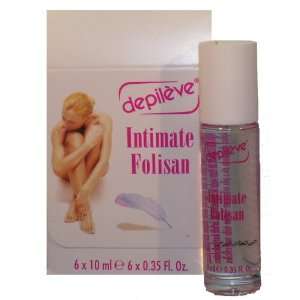   Intimate Folisan from Depileve 10 ml (0.35 Fl. OZ.) PACK OF 6 Beauty