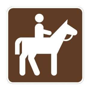 RS 064,6x6 HIP, Horse Trail, Brown Rec Sign  Industrial 