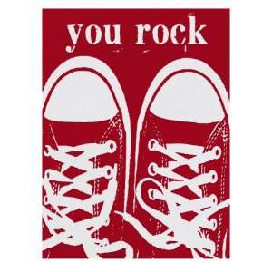  You Rock Red Sneakers Premium Poster Print by Lisa Weedn 