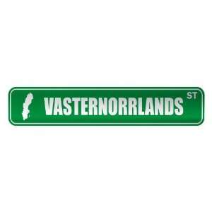   VASTERNORRLANDS ST  STREET SIGN CITY SWEDEN