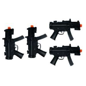  Lot 4 B/o Swat Force Black MP5 Toy Sub Machine Guns Toys 