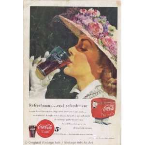  1949 Coke refreshment, real refreshment Posh Lady 