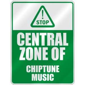 STOP  CENTRAL ZONE OF CHIPTUNE  PARKING SIGN MUSIC