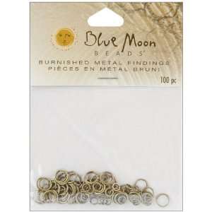  Blue Moon Burnished Findings Gold Asst. Jump Rings 
