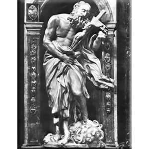  Saint Jerome 12x16 Streched Canvas Art by Bernini, Gian 