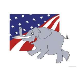  Republicans, no.1 Giclee Poster Print by Linda Braucht 