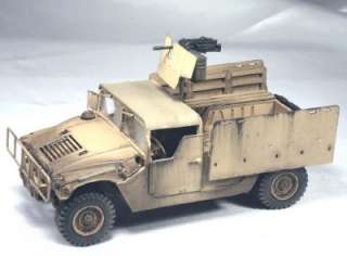 Built 1/35 US Humvee M998 I.E.D. Gun Truck Armored Carrier in Iraq 