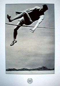 OLYMPIC POSTER   JIM THORPE   HIGH JUMP  