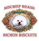 Bichon Frise Mischief Brand Biscuit Tin & Cookies
