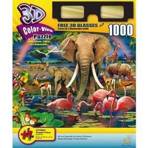  African Savannah 3D 1000 Piece Puzzle Toys & Games