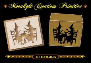 Halloween Wicca Stencil ~ Witch Tea Party  
