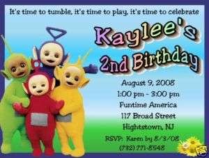 Teletubbies Birthday Invitations/Party Supplies  