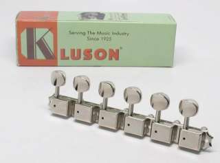 New Genuine KLUSON 6 on a plate tuners, NICKEL SD91MLNL  