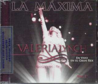 VALERIA LYNCH LA MAXIMA VOL. 1 EN VIVO EN EL GRAN REX SEALED CD NEW 