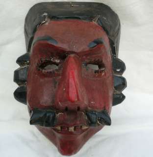 1950s Guatemalan Dance Mask Big Nose Mexican  