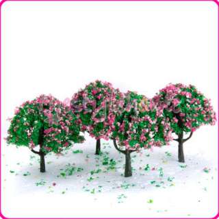 20 X 2.7 Green Blossom Flower Model Train Tree Garden Park Scene HO 