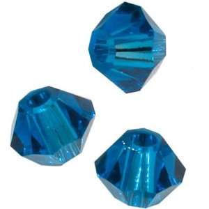  Swarovski Crystal #5328 3mm Bicone Beads Capri Blue (25 