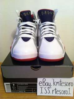 VNDS Air Jordan VII 7 Olympic FTLOTG AUTHENTIC size 9 2010 worn once 