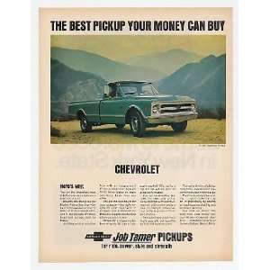  1968 Chevy 3/4 Ton Fleetside Pickup Truck Print Ad (14895 