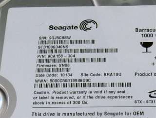 G01 0278 ] Seagate Barracuda ES2 ST31000340NS 1TB SATA2 7200rpm 32MB 