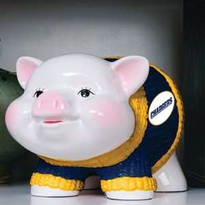  SAN DIEGO CHARGERS Traditional Ceramic PIGGY BANK (6 3/4 