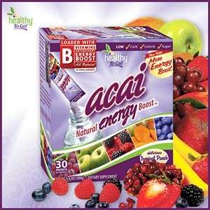 Healthy To Go Acai Natural Energy Boost Delicious Tropical Punch 