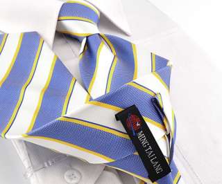   Classic&fashion Mens Tie Necktie set Cufflinks Hanky stripe 066  