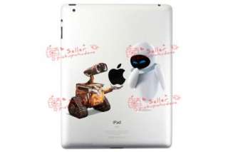 Walle & Eva fall in love Decal Sticker skin for IPAD 2 laptop vinyl 
