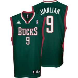 Yi Jianlian Jersey adidas Green Replica #9 Milwaukee Bucks Jersey