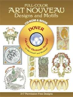   Full Color Art Nouveau Patterns and Designs CD ROM 
