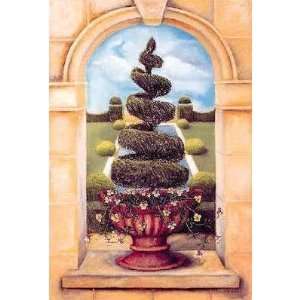  Topiary In A Bath Garden Clipped Yew Poster Print