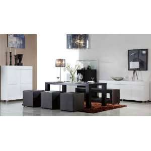  5pc Contemporary Modern Wood Dining Set, DS 0146 