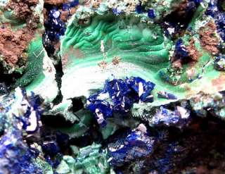75g gorgeous Azurite/Malachite crystals China minerals specimens 